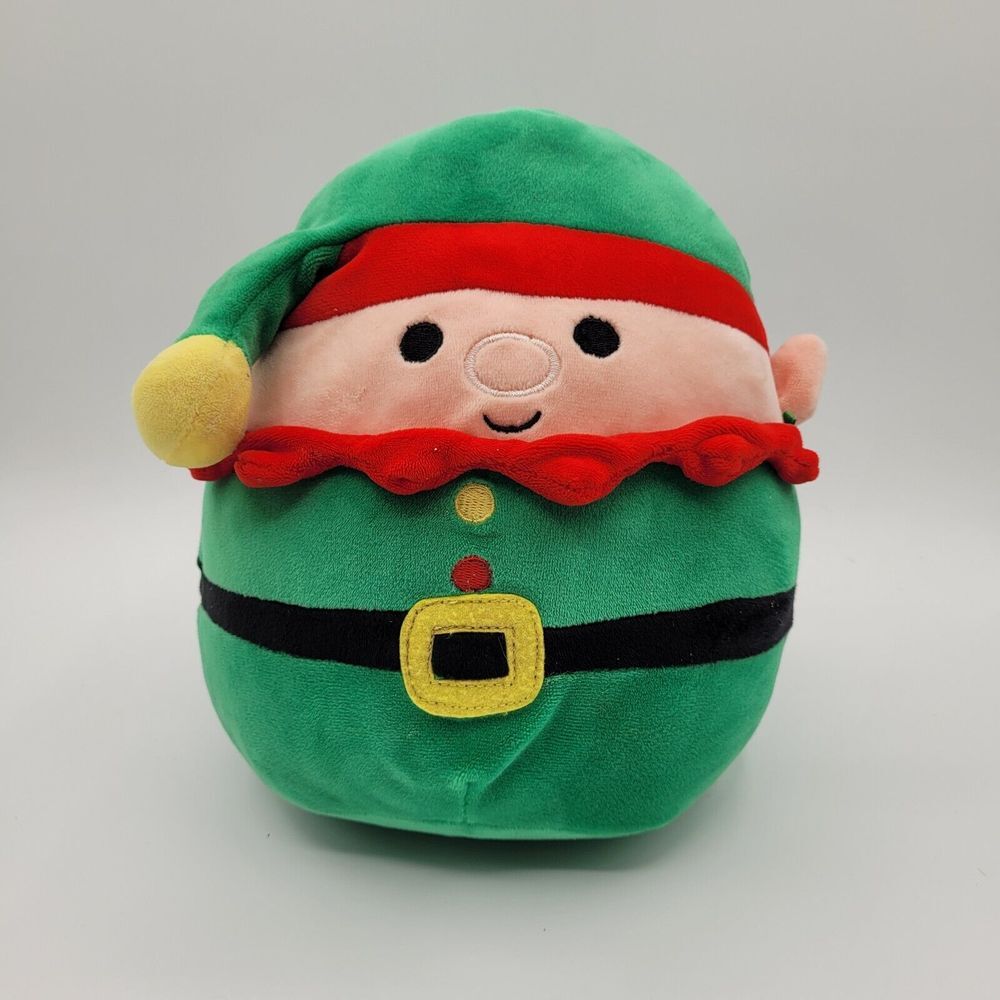Kellytoy Squishmallow Christmas Elliot the Elf 10" Tall Soft Plush Toy 2018